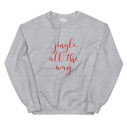 Jingle all the way Unisex Sweatshirt, cute mug, festive mug, christmas mug, punny mug, holiday mug