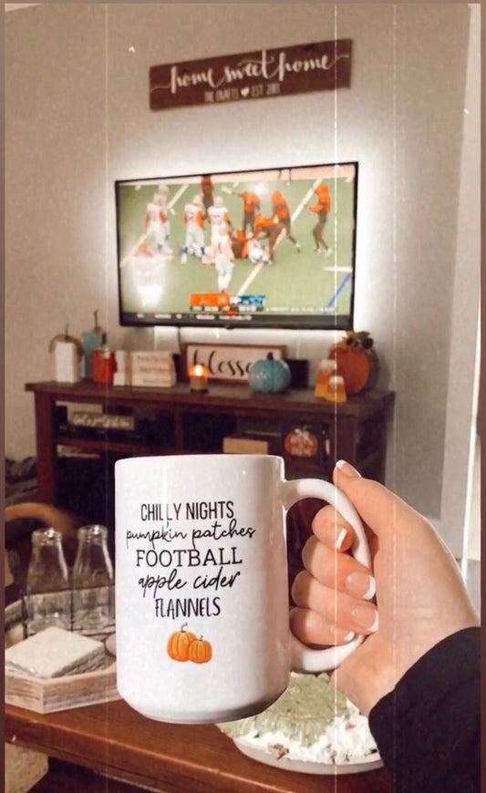 Favorite fall things mug, fall coffee mug, pumpkin mug, psl, autumn mug, cute mug, funny mug, punny mug, fall decor, pumpkin decor
