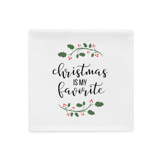 Christmas is my favorite Pillow Case, christmas pillow, festive pillow, cute pillow, holiday pillow