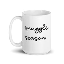 Load image into Gallery viewer, Snuggle season Mug, cute mug, festive mug, christmas mug, punny mug, holiday mug
