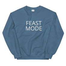 Load image into Gallery viewer, Feast mode Unisex Sweatshirt Friendsgiving shirt, thanksgiving shirt, punny shirt
