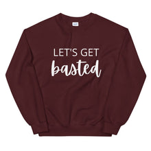 Load image into Gallery viewer, Lets get basted Unisex Sweatshirt, Friendsgiving shirt, thanksgiving shirt, punny shirt
