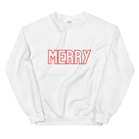 Merry Unisex Sweatshirt, christmas shirt, home alone shirt, punny shirt, holiday shirt