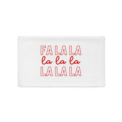 Fa la la Pillow Case, christmas pillow, festive pillow, cute pillow, holiday pillow