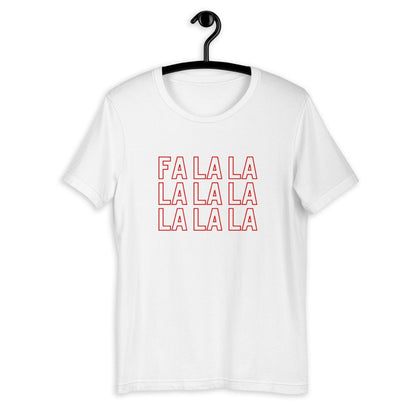 Fa la la Short-Sleeve Unisex T-Shirt, christmas shirt, punny shirt, holiday shirt