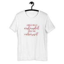 Load image into Gallery viewer, Jingle bells wine shirt Short-Sleeve Unisex T-Shirt, christmas shirt, punny shirt, holiday shirt
