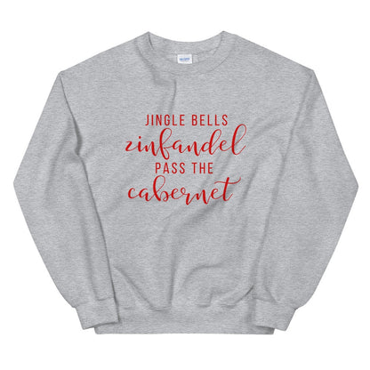 Jingle bells wine Unisex Sweatshirt, christmas shirt, punny shirt, holiday shirt
