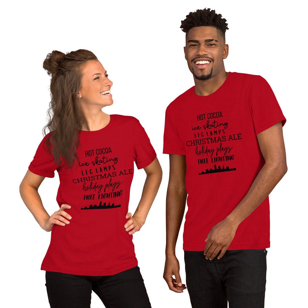 Christmas Cleveland Favorites Short-Sleeve Unisex T-Shirt, christmas shirt, punny shirt, holiday shirt, Cleveland shirt, Cleveland ohio