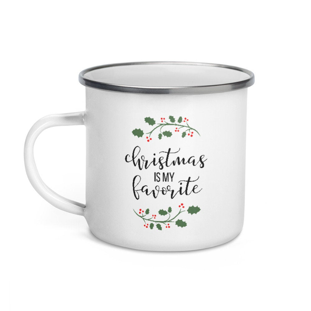 Christmas is my favorite campfire mug, cute mug, festive mug, christmas mug, punny mug, holiday mug