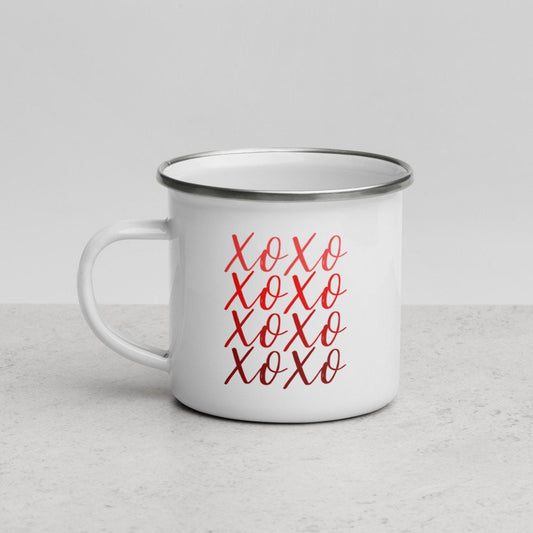 XOXO red campfire mug