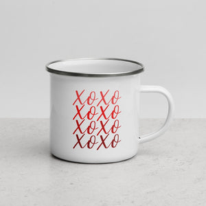 XOXO red campfire mug