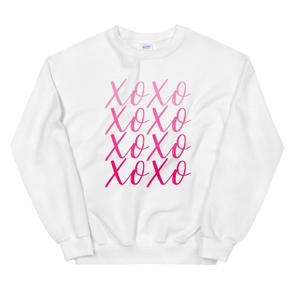 XOXO Unisex Sweatshirt, valentines sweatshirt, valentine shirt, cute shirt