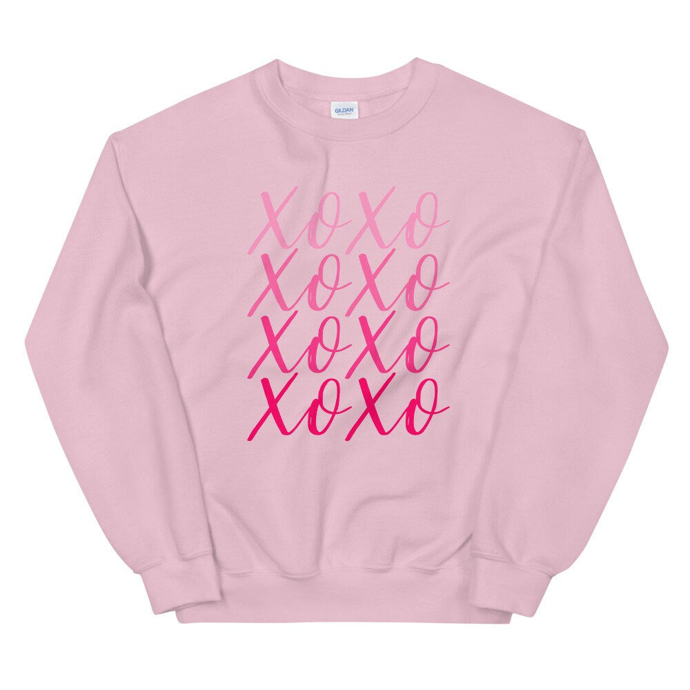 XOXO Unisex Sweatshirt, valentines sweatshirt, valentine shirt, cute shirt
