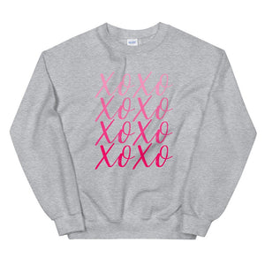 XOXO Unisex Sweatshirt, valentines sweatshirt, valentine shirt, cute shirt