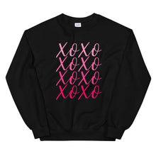 Load image into Gallery viewer, XOXO Unisex Sweatshirt, valentines sweatshirt, valentine shirt, cute shirt
