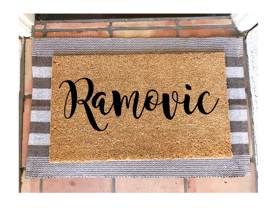 Last name doormat, personalized doormat, custom doormat, housewarming gift