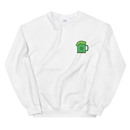 Green Beer Mug Unisex Sweatshirt, st Patricks day, lucky af, cute sweatshirt