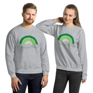 Happy go lucky sweatshirt Unisex Sweatshirt, cute sweatshirt, st Patricks day