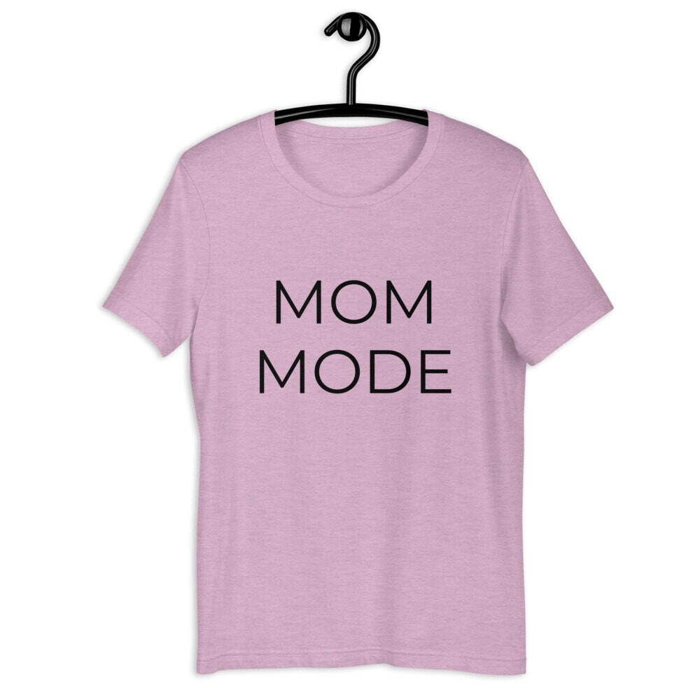 MULTIPLE COLORS AVAILABLE - Mom mode Short-Sleeve Unisex T-Shirt, gift for her, mothers day gift, mom shirt, cool mom