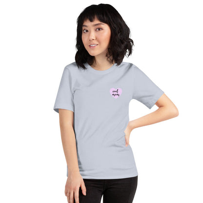 Cool mom Purple Heart Short-Sleeve Unisex T-Shirt, cool mom, mothers day gift, gift for her