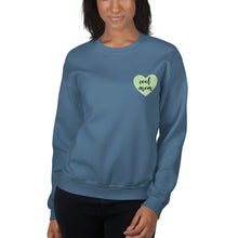 Load image into Gallery viewer, Cool mom green heart Unisex Sweatshirt, gift for her, mothers day

