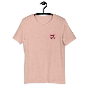 Cool mom pink heart Short-Sleeve Unisex T-Shirt, gift for her, mothers day