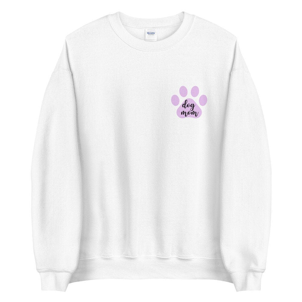 Dog mom purple paw Unisex Sweatshirt, gift for her, mothers day