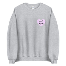 Load image into Gallery viewer, Cool mom Purple Heart Unisex Sweatshirt, gift for her, mothers day gift
