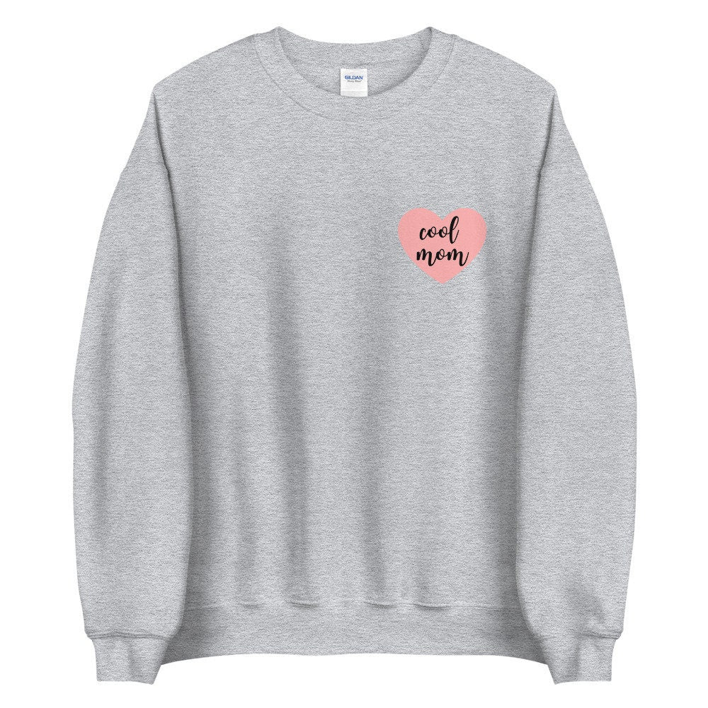 Cool mom pink heart Unisex Sweatshirt, gift for her, mothers day