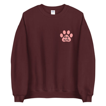 Dog mom pink heart Unisex Sweatshirt