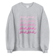 Load image into Gallery viewer, Pink script mama Unisex Sweatshirt, gift for her, mothers day
