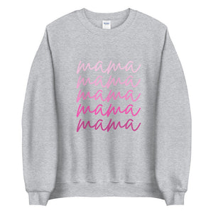 Pink script mama Unisex Sweatshirt, gift for her, mothers day