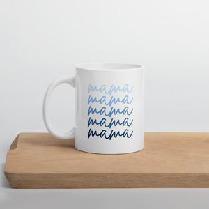 Blue script mama mug, gift for her, mothers day