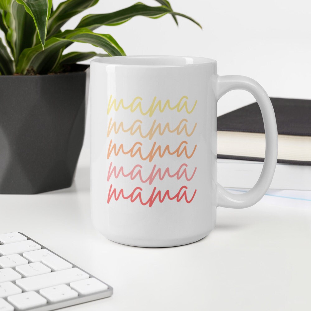 Mama script coffee mug, mothers day, gift for her