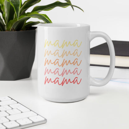 Mama script coffee mug, mothers day, gift for her