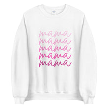 Load image into Gallery viewer, Pink script mama Unisex Sweatshirt, gift for her, mothers day
