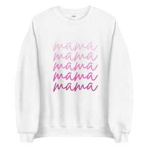 Pink script mama Unisex Sweatshirt, gift for her, mothers day