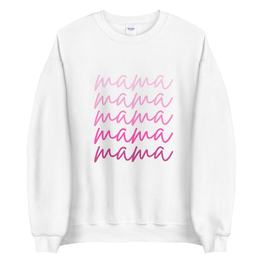 Pink script mama Unisex Sweatshirt, gift for her, mothers day