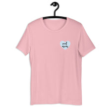 Load image into Gallery viewer, Cool mom blue heart Short-Sleeve Unisex T-Shirt, gift for her, mothers day
