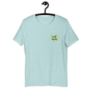 Cool mom green heart Short-Sleeve Unisex T-Shirt, gift for her, mothers day