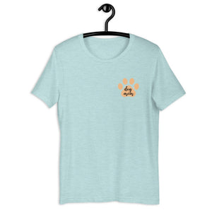 Dog mom orange paw Short-Sleeve Unisex T-Shirt, gift for her, mothers day