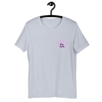 Dog mom purple paw Short-Sleeve Unisex T-Shirt, gift for her, mothers day