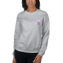 Load image into Gallery viewer, Dog mom purple paw Unisex Sweatshirt, gift for her, mothers day
