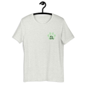 Dog mom green paw Short-Sleeve Unisex T-Shirt, gift for her, mothers day