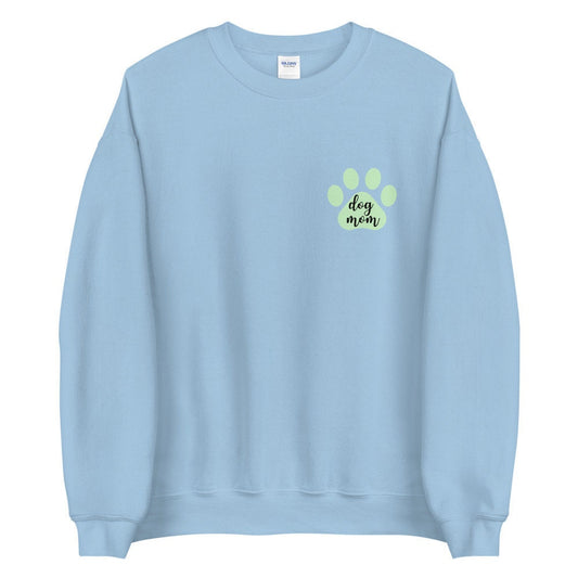 Dog mom green paw Unisex Sweatshirt, gift for her, mothers day