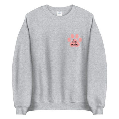 Dog mom pink heart Unisex Sweatshirt