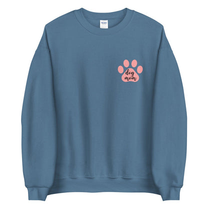 Dog mom pink heart Unisex Sweatshirt