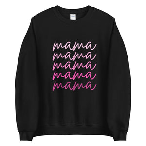 Pink script mama Unisex Sweatshirt, gift for her, mothers day