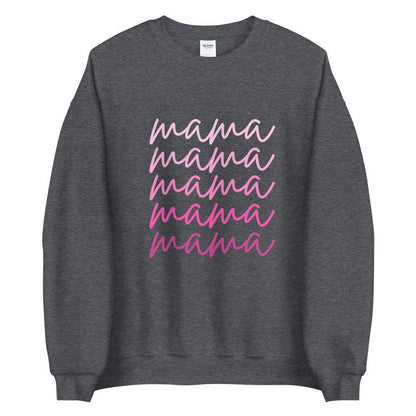 Pink script mama Unisex Sweatshirt, gift for her, mothers day