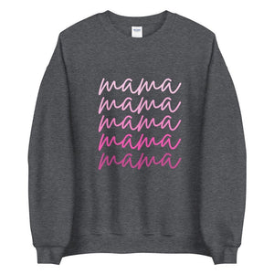 Pink script mama Unisex Sweatshirt, gift for her, mothers day